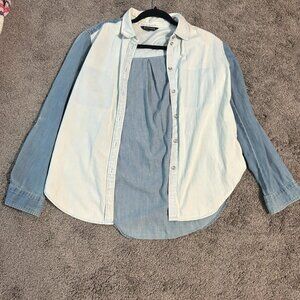 express button up denim jacket